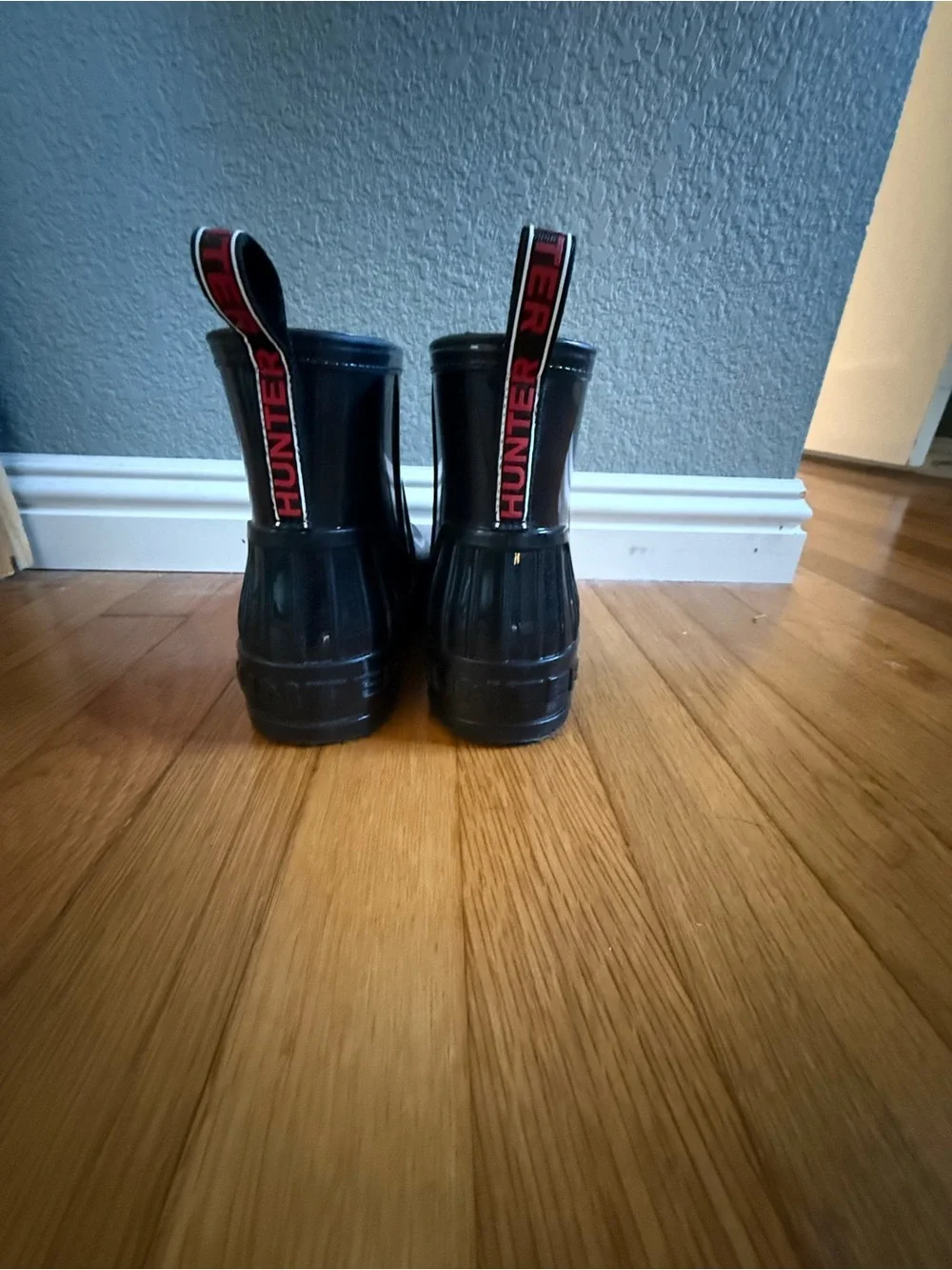 Hunter Kids Black Rain Boots